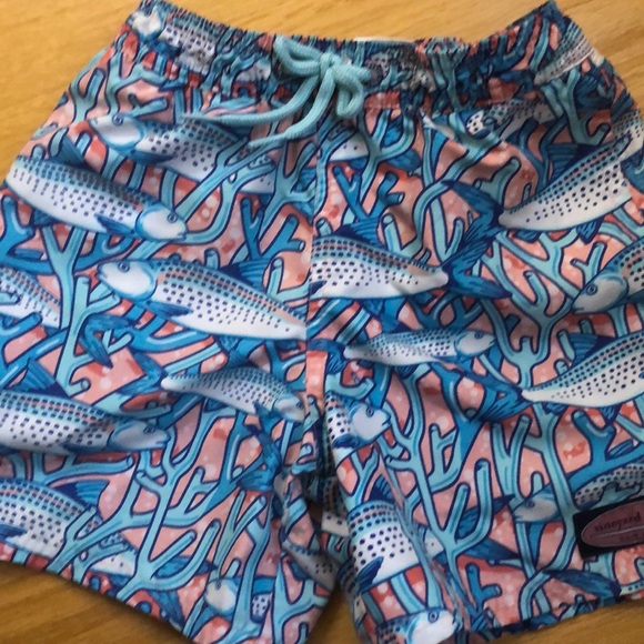 vineyard vines boys swim trunks